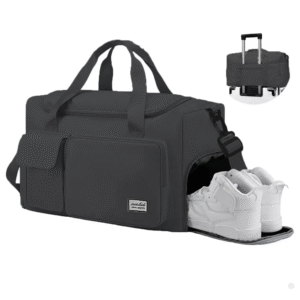 Bolsa Lorben Impermeável Preta – Com Porta Tênis e Alça Ajustável
