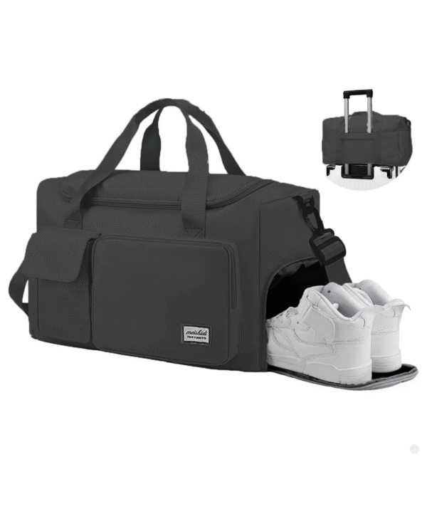 Bolsa Lorben Impermeável Preta – Com Porta Tênis e Alça Ajustável