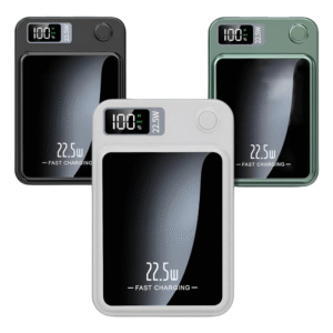 Carregador Portátil Magnético 10.000mAh com Indução Turbo e Carga Rápida 22,5W