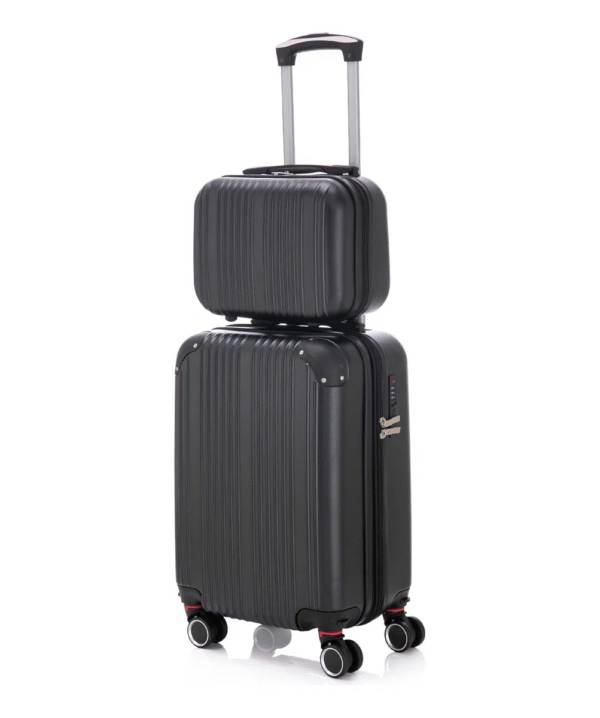 Kit Mala de Bordo 20" + Frasqueira – 10kg, Zíper com Extensor