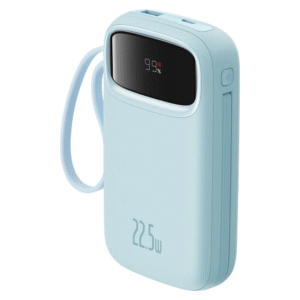 Power Bank Baseus 20.000mAh Azul – Carga Rápida 22,5W com Display Digital Turbo
