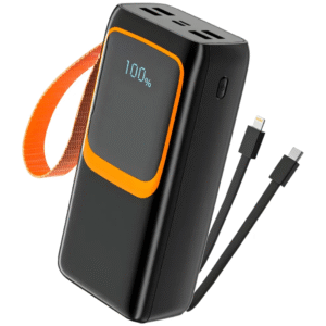 Power Bank Portátil 50.000mAh com Display e Carga Rápida 22,5W