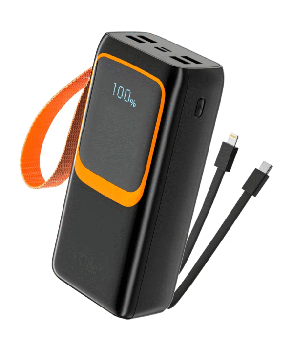 Power Bank Portátil 50.000mAh com Display e Carga Rápida 22,5W