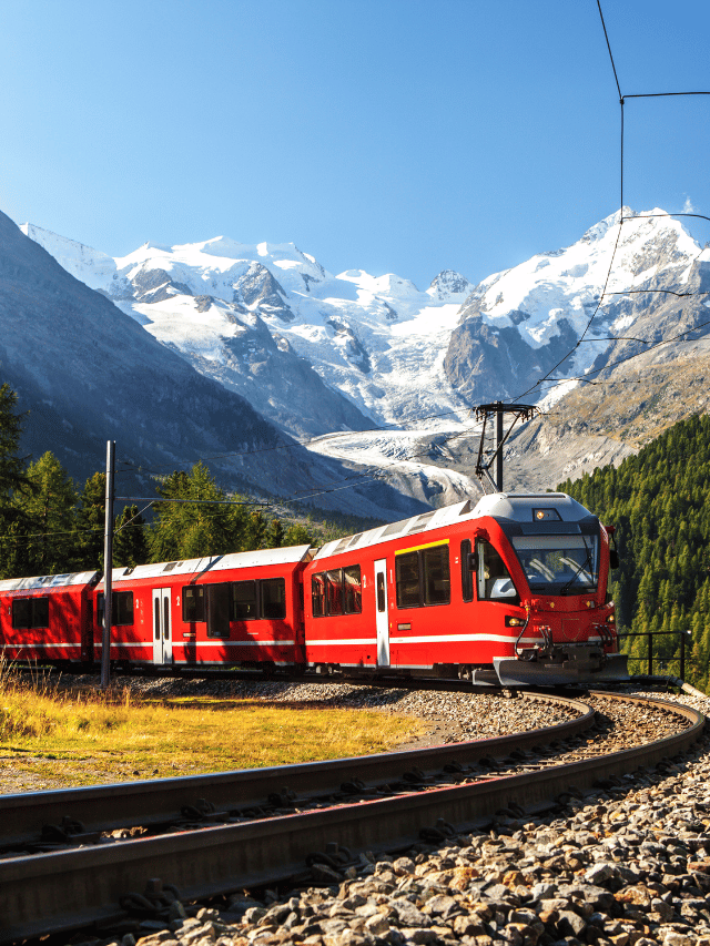 Como é viajar no Trem Glacier Express da Suíça?