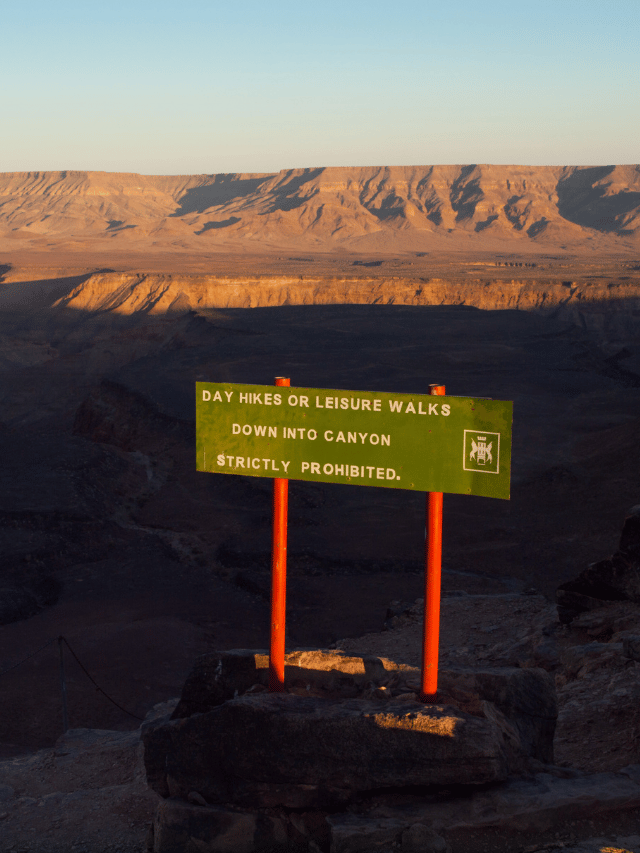 Como fazer trilhas no Fish River Canyon?