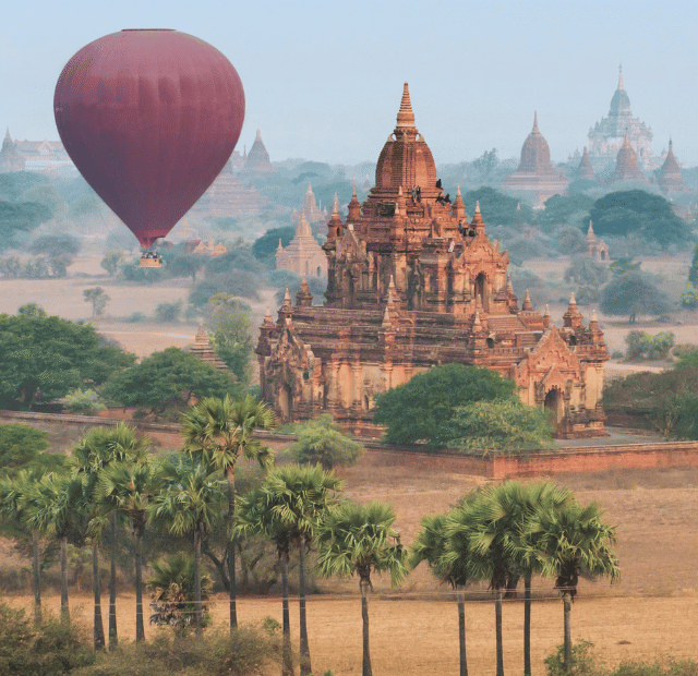 Como voar de balão sobre os templos de Bagan Guia do Mundo viagens viajar roteiros Capa Web Stories